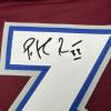 imageFacsimile Autographed Patrick Roy Colorado Maroon Reprint Laser Auto Hockey Jersey Size Mens XL