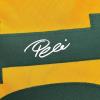 imageFacsimile Autographed Pele Brazil Yellow World Cup Reprint Laser Auto Soccer Jersey Size Mens XL