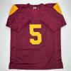 imageFacsimile Autographed Reggie Bush USC Maroon Reprint Laser Auto College Football Jersey Size Mens XL