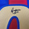 imageFacsimile Autographed Ronaldinho FC Barcelona BlueRed Reprint Laser Auto Soccer Jersey Size Mens XL