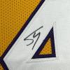 imageFramed AutographedSigned Shaquille Shaq ONeal 33x42 Los Angeles LA Yellow Basketball Jersey Beckett BAS COA