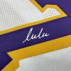 imageFramed Facsimile Autographed Luka Doncic 35x39 Los Angeles LA White Reprint Laser Auto Basketball Jersey