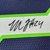 imageFramed Facsimile Autographed Marshawn Lynch 35x39 Seattle Blue Reprint Laser Auto Football Jersey