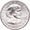 imageHall of Fame Sports Memorabilia  1999 P and D Susan B Anthony BU Uncirculated SBA Dollars  1 Coins  US Mint  Mint State  Brilliant Uncirculated