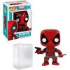imageRyan Reynolds Deadpool 20 Facsimile Signed Reprint Laser Autographed Funko POP Movies Marvel Universe Figurine with Protector Case