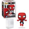 imageStan Lee SpiderMan 593 Facsimile Signed Reprint Laser Autographed Funko POP Movies Marvel 80th First Appearance Figurine with Protector Case