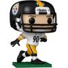 imageTJ TJ Watt 309 Facsimile Signed Reprint Laser Autographed Funko POP Football NFL Pittsburgh Steelers Figurine with Protector Case