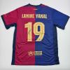 imageAutographedSigned Lamine Yamal FC Barcelona Blue Soccer Jersey Beckett BAS COA