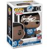 imageBarry Sanders 81 Facsimile Signed Reprint Laser Autographed Funko POP Football NFL Detroit Lions Figurine with Protector Case
