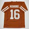 imageFacsimile Autographed Arch Manning Texas Orange Reprint Laser Auto College Football Jersey Size Mens XL