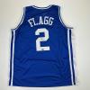 imageFacsimile Autographed Cooper Flagg Duke Blue Reprint Laser Auto College Basketball Jersey Size Mens XL