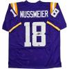 imageFacsimile Autographed Garrett Nussmeier LSU Purple Reprint Laser Auto College Football Jersey Size Mens XL