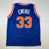 imageFacsimile Autographed Patrick Ewing New York Blue Reprint Laser Auto Basketball Jersey Size Mens XL