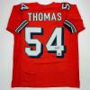imageFacsimile Autographed Zach Thomas Miami Orange Reprint Laser Auto Football Jersey Size Mens XL