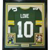 imageFramed AutographedSigned Jordan Love 35x39 Green Bay Green Football Jersey Beckett BAS COA