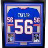 imageFramed AutographedSigned Lawrence Taylor 33x42 New York Blue Football Jersey JSA COA