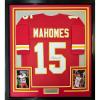 imageFramed AutographedSigned Patrick Mahomes 35x39 Kansas City Red Football Jersey JSA COA