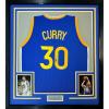 imageFramed AutographedSigned Stephen Steph Curry 35x39 Golden State Blue Basketball Jersey JSA COA