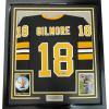 imageFramed Facsimile Autographed Adam Sandler Happy Gilmore 35x39 Boston Black Reprint Laser Auto Hockey Jersey