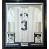 imageFramed Facsimile Autographed Babe Ruth 35x39 New York Pinstripe Reprint Laser Auto Baseball Jersey