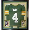 imageFramed Facsimile Autographed Brett Favre 35x39 Green Bay Green Reprint Laser Auto Football Jersey Size Mens XL