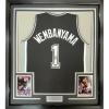 imageFramed Facsimile Autographed Victor Wembanyama 35x39 San Antonio Black Reprint Laser Auto Basketball Jersey