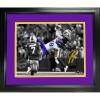 imageFramed Justin Jefferson Minnesota Vikings Facsimile Laser Engraved Signature Auto 11quotx14quot Football Photo HOFSM Holo