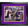 imageFramed Justin Jefferson ampamp Jordan Addison Minnesota Vikings Dual Facsimile Laser Engraved Signature Auto 11quotx14quot Football Photo HOFSM Holo