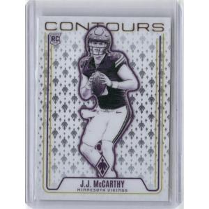 image2024 Panini Phoenix Contours JJ McCarthy CONJMY Minnesota Vikings Rookie RC Football Card