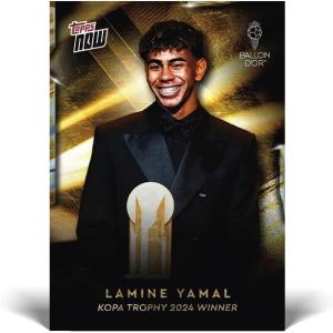 image2024 Topps Now Ballon DOr Trophy Winner Lamine Yamal Soccer Card