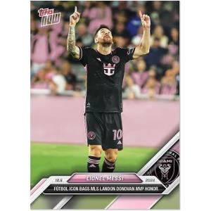 image2024 Topps Now MLS Lionel Messi 173 Inter Miami MLS MVP Soccer Card