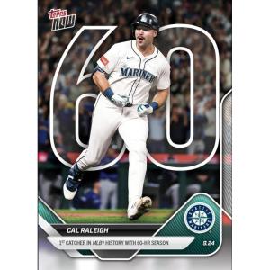 image2025 Topps Now Cal Raleigh 765 1st Catcher in MLB History with 60 Home Run Season Seattle Mariners Baseball Card