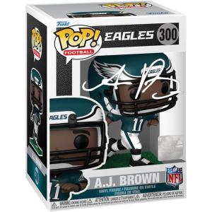 imageAJ Brown 300 Facsimile Signed Reprint Laser Autographed Funko POP Football NFL Philadelphia Eagles Figurine with Protector Case