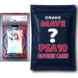imageDrake Maye PSA 10 Graded Football Rookie Card Mystery Pack