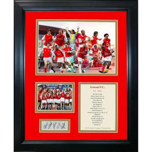 imageFramed Arsenal FC AllTime Greats Facsimile Laser Engraved Signature Auto 11quotx14quotFutbol Soccer Photo Sig Collage