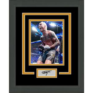 imageFramed Charles Oliveira Facsimile Laser Engraved Signature Auto UFC MMA 11x14 Photo