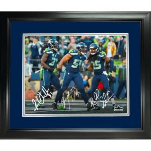 imageFramed Legion of Boom Facsimile Laser Engraved Signature Auto Seattle Seahawks 11quotx14quot Football Photo HOFSM Holo