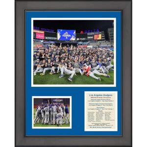 imageFramed Los Angeles Dodgers 2024 World Series Champions 11quotx14quot Baseball Three Photo Collage
