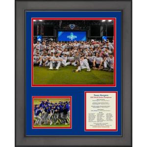 imageFramed Texas Rangers 2023 World Series Champions 11quotx14quot Baseball Three Photo Collage