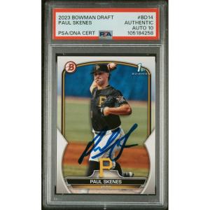 imageGraded 2023 Topps Bowman Draft Paul Skenes BD14 Rookie RC Baseball Card PSA 10 Auto Grade Gem Mint