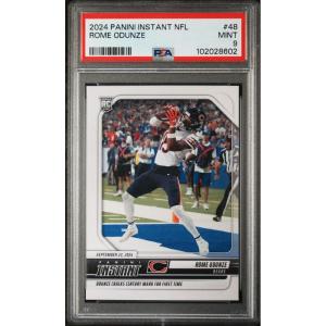 imageGraded 2024 Panini Instant NFL Rome Odunze 48 Rookie RC Football Card PSA 9 Mint