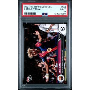 imageGraded 2024 Topps Now UCL Lamine Yamal 148 Rookie RC Soccer Card PSA 9 Mint