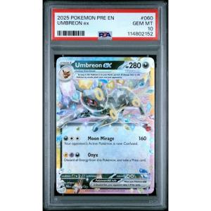 imageGraded 2025 PKM PRE EN Umbreon ex 060 Prismatic Evolutions Trading Card Game PSA 10 Gem Mint