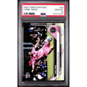 imageGraded 2025 Topps Now MLS Lionel Messi 28 Soccer Card PSA 10 Gem Mint