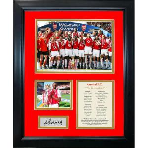 imageHOFSMCOM Hall of Fame Sports Memorabilia Framed Arsenal FC The Invincibles 200304 Premier League Champions Facsimile Laser Engraved Signature Auto Soccer Futbol 11quotx14quotPhoto Sig Collage