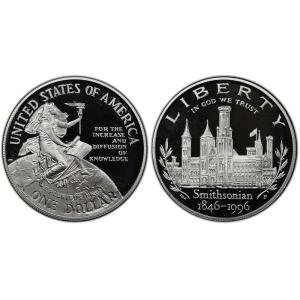 imageHall of Fame Sports Memorabilia  1996 P Smithsonian Institution Commemorative Proof Silver Dollar  Beautiful Coin  US Mint Excellent Proof DCAM