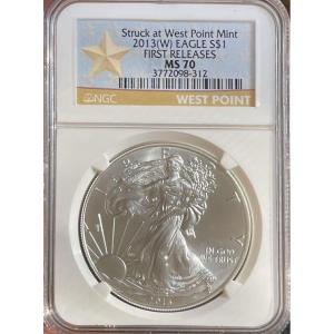 imageHall of Fame Sports Memorabilia  2013 W America Silver Eagle  First Release Burnished  1 NGC MS70  The Perfect Grading