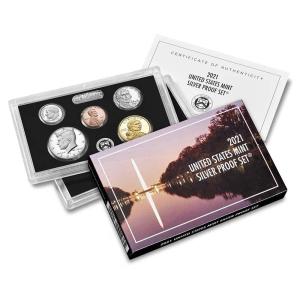 imageHall of Fame Sports Memorabilia  2021 S US Silver Proof Set  Complete 7 Coin Collection with Original Packaging  1 US Mint  DCAM
