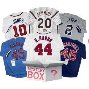 imageHall of Famers AutographedSigned Baseball Jersey Mystery Box with JSA PSA Beckett or Fanatics COA
