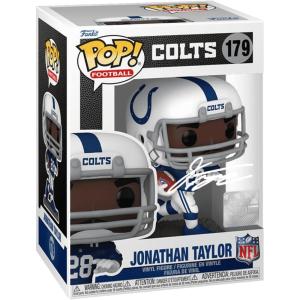 imageJonathan Taylor 179 Facsimile Signed Reprint Laser Autographed Funko POP Football Indianapolis Colts Figurine with Protector Case
